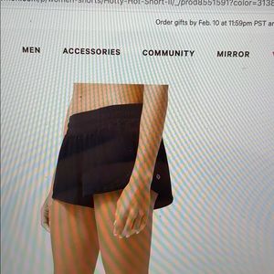 Lululemon Hotty Hot Short